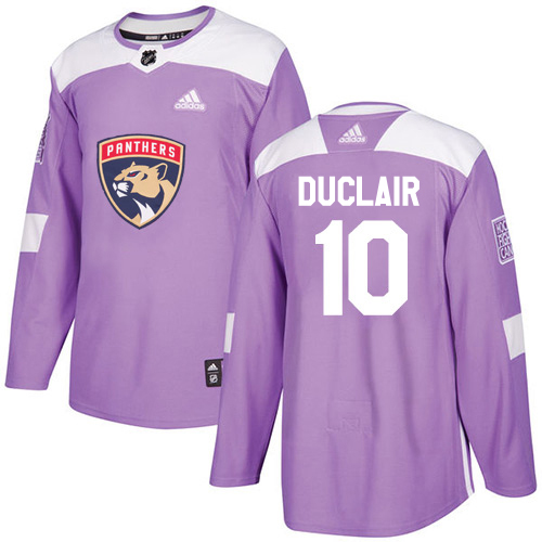 Adidas Panthers #10 Anthony Duclair Purple Authentic Fights Cancer Stitched Youth Jersey