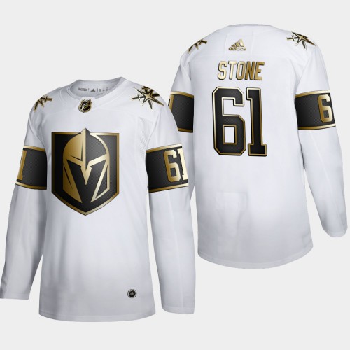 Vegas Golden Vegas Golden Knights #61 Mark Stone Men's Adidas White Golden Edition Limited Stitched Jersey Men's