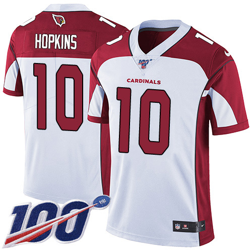 Cardinals #10 DeAndre Hopkins White Youth Stitched 100th Season Vapor Untouchable Limited Jersey