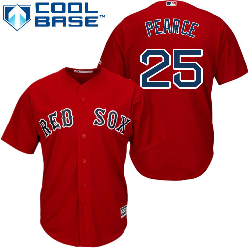 Boston Red Sox #25 Steve Pearce Red New Cool Base Stitched Jersey Men's