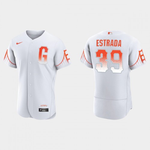 San Francisco San Francisco Giants #39 Thairo Estrada Men's 2021 City Connect Authentic White Jersey Men's