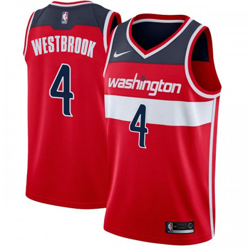 Washington Wizards #4 Russell Westbrook Red Youth Swingman Icon Edition Jersey Youth