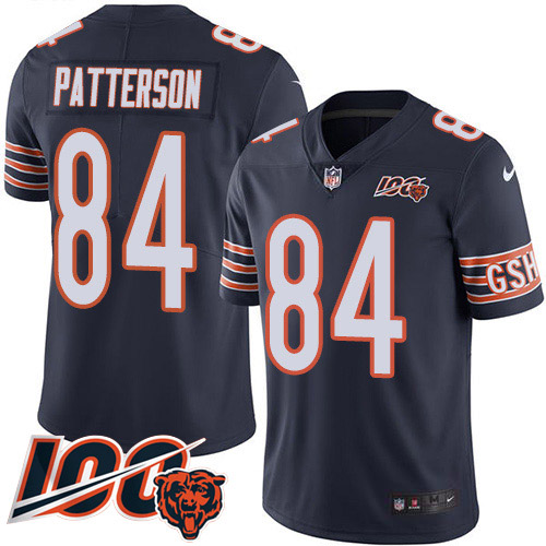 Chicago Bears #84 Cordarrelle Patterson Navy Blue Team Color Youth Stitched 100th Season Vapor Untouchable Limited Jersey Youth