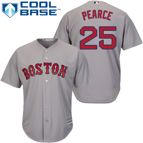 Boston Red Sox #25 Steve Pearce Grey Cool Base Stitched Youth Jersey Youth
