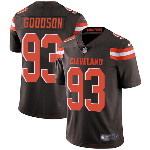 Cleveland Browns #93 B.J. Goodson Brown Team Color Men's Stitched Vapor Untouchable Limited Jersey Men's