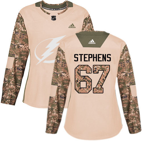 Adidas Tampa Bay Lightning #67 Mitchell Stephens Camo Authentic 2017 Veterans Day Women's Stitched Jersey Womens