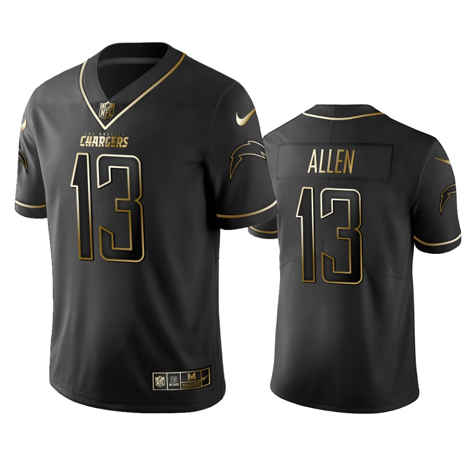 Chargers #13 Keenan Allen Men's Stitched Vapor Untouchable Limited Black Golden Jersey