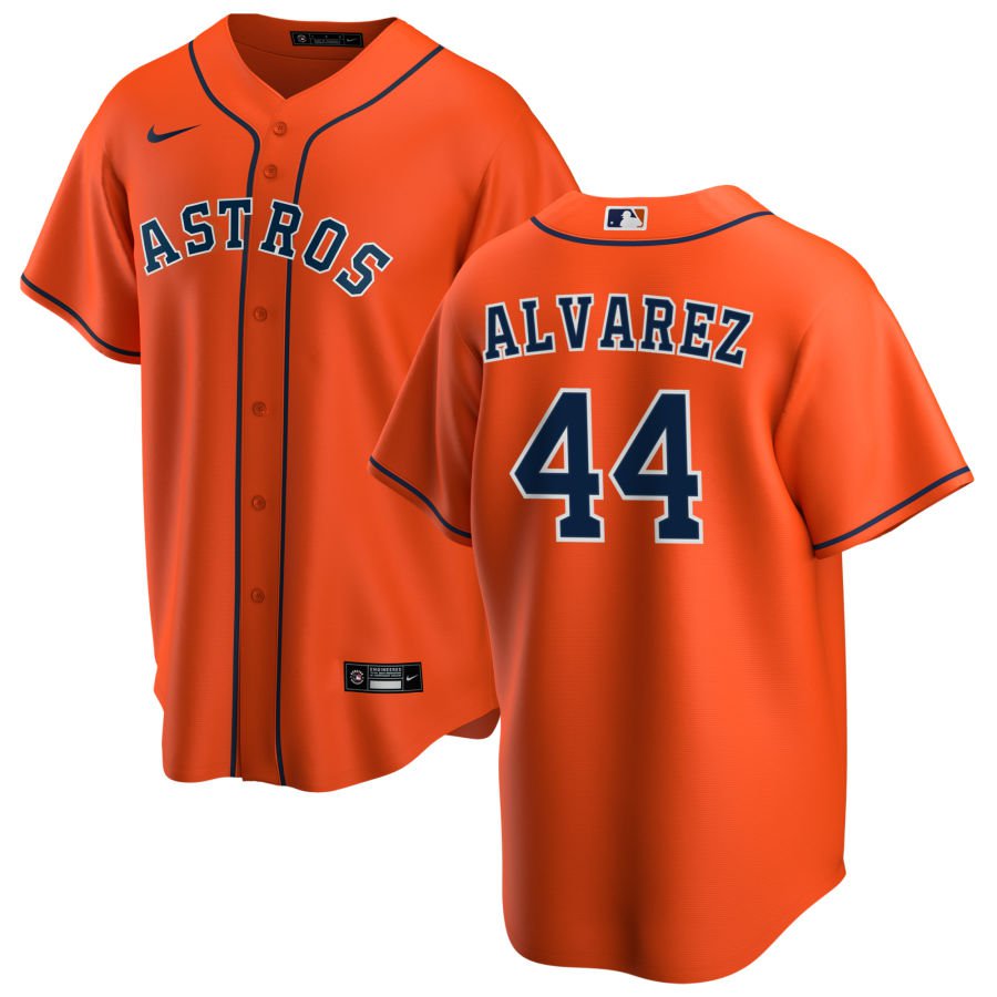 Men's Youth Women's Houston Houston Astros #44 Yordan Alvarez Orange Jersey