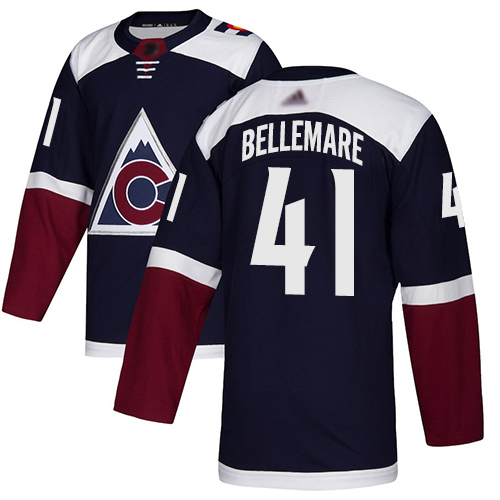 Adidas Colorado Avalanche #41 Pierre-Edouard Bellemare Navy Alternate Authentic Stitched Jersey Men's