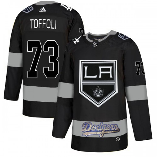 Adidas Los Angeles Kings X Dodgers #73 Tyler Toffoli Black Authentic City Joint Name Stitched Jersey Men's