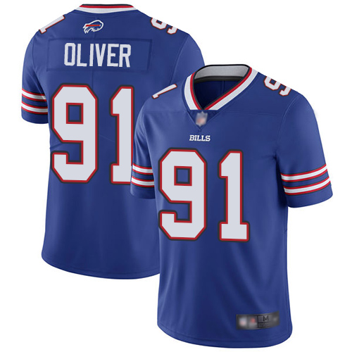 Buffalo Bills #91 Ed Oliver Royal Blue Team Color Youth Stitched Vapor Untouchable Limited Jersey Youth