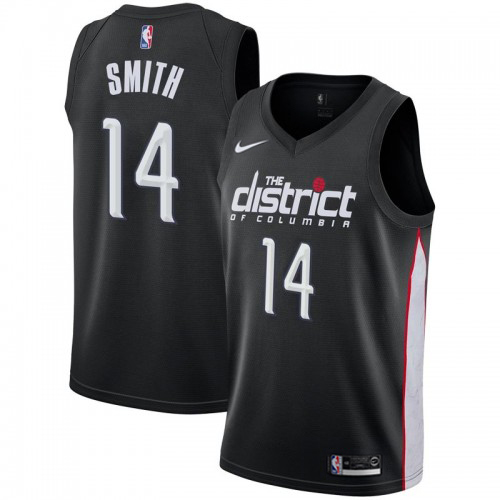 Washington Wizards #14 Ish Smith Black Womens Swingman City Edition 2018/19 Jersey Womens