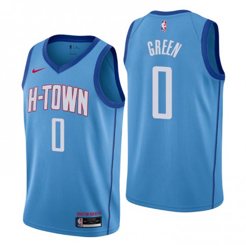 Houston Houston Rockets #0 Jalen Green Blue Jersey 2021 Mens