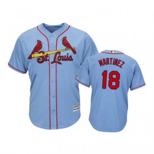 St.Louis Cardinals #18 Carlos Martinez Horizon Blue Alternate 2019 Cool Base Stitched Jersey Men's