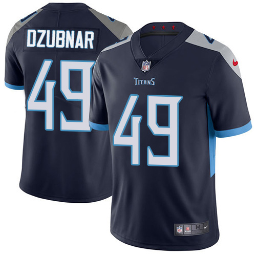 Tennessee Titans #49 Nick Dzubnar Navy Blue Team Color Men's Stitched Vapor Untouchable Limited Jersey Men's