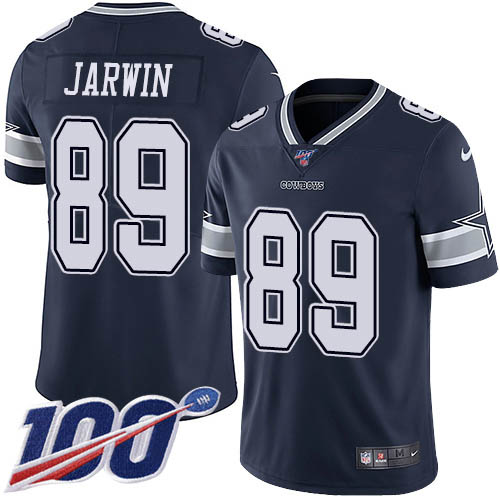 Dallas Cowboys #89 Blake Jarwin Navy Blue Team Color Youth Stitched 100th Season Vapor Untouchable Limited Jersey Youth