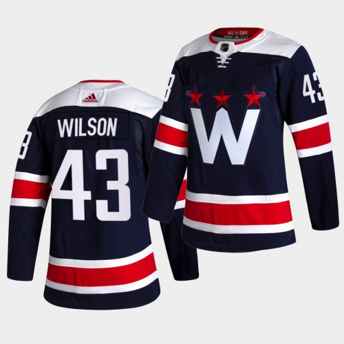 Adidas Washington Capitals #43 Tom Wilson Men's 2021-22 Alternate Authentic Jersey - Black Men's