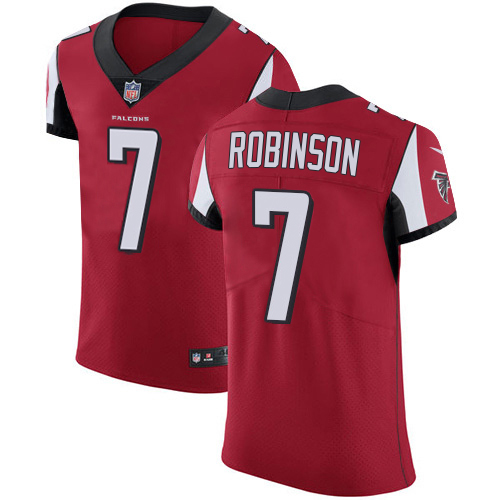 Falcons #7 Bijan Robinson Red Team Color Men's Stitched Vapor Untouchable Elite Jersey