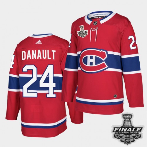 Adidas Montreal Canadiens #24 Phillip Danault Red Home Authentic Youth 2021 Stanley Cup Final Patch Jersey Youth