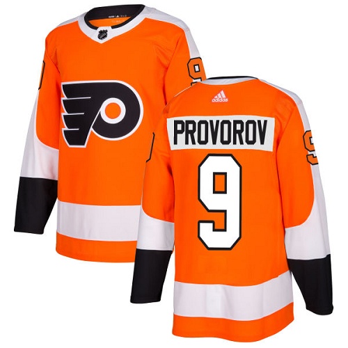 Adidas Philadelphia Flyers #9 Ivan Provorov Orange Home Authentic Stitched Youth Jersey Youth