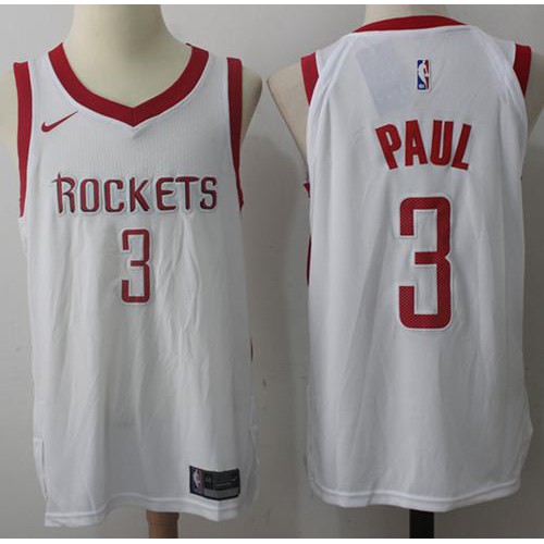 Houston Rockets #3 Chris Paul White Swingman Association Edition Jersey Mens