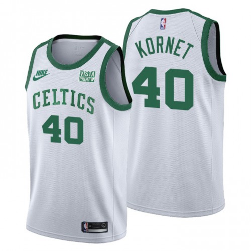 Boston Boston Celtics #40 Luke Kornet Womens Releases Classic Edition 75th Anniversary Jersey White Womens