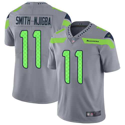 Seahawks #11 Jaxon Smith-Njigba Gray Youth Stitched Limited Inverted Legend Jersey