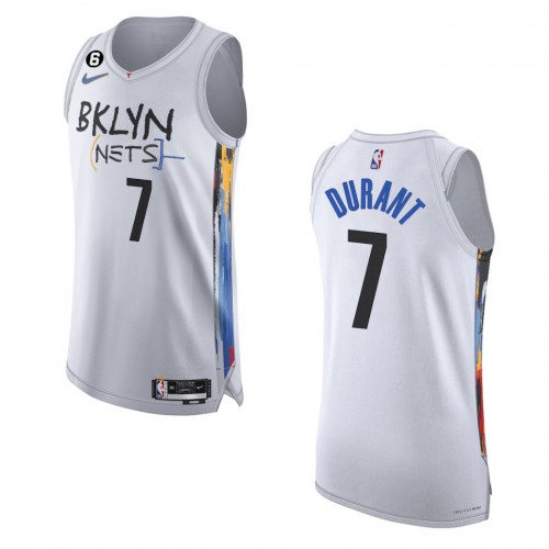 Brooklyn Brooklyn Nets #7 Kevin Durant White 2022-23 Authentic Jersey - City Edition Mens