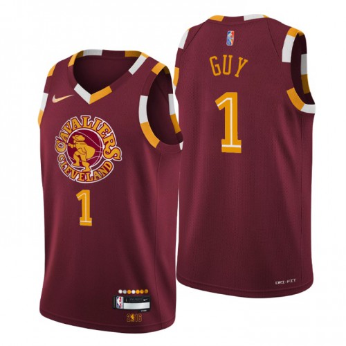 Cleveland Cleveland Cavaliers #1 Kyle Guy Mens Wine 2021/22 Swingman Jersey - City Edition Mens