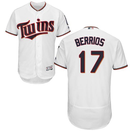 Minnesota Twins #17 Jose Berrios White Flexbase Authentic Collection Stitched Jersey Men's