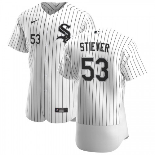 Chicago Chicago White Sox #53 Jonathan Stiever Men's White Home 2020 Authentic Player Jersey Men's
