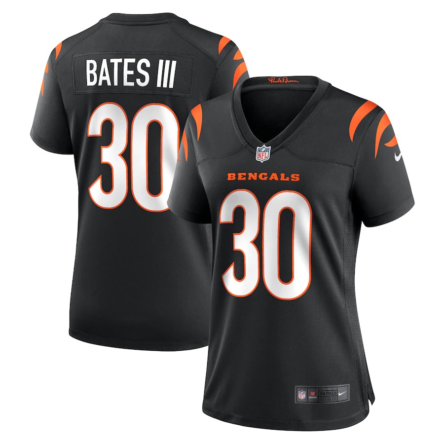 Cincinnati Bengals #30 Jessie Bates Black Women's Game Jersey