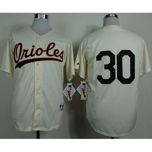 Baltimore Orioles #30 Chris Tillman Cream 1954 Turn Back The Clock Stitched Jersey Men's