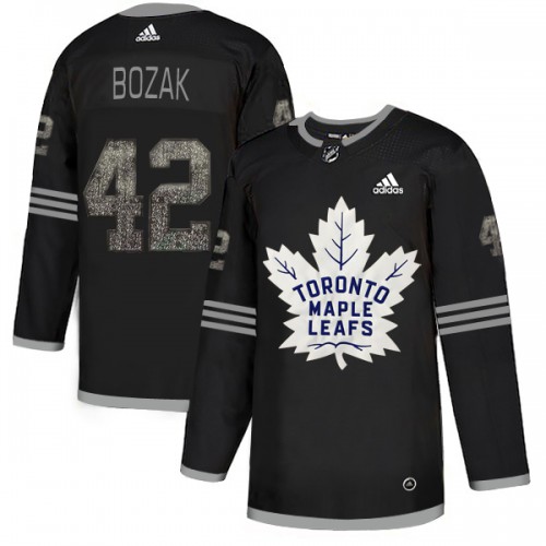 Adidas Maple Toronto Maple Leafs #42 Tyler Bozak Black Authentic Classic Stitched Jersey Men's
