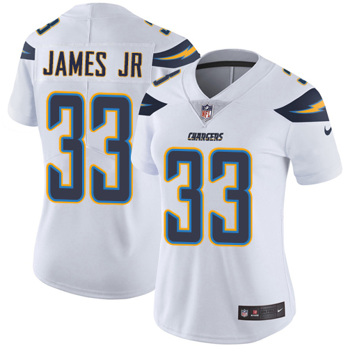 Chargers #33 Derwin James Jr White Women's Stitched Vapor Untouchable Limited Jersey