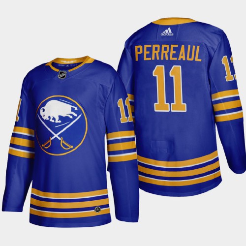 Buffalo Buffalo Sabres #11 Gilbert Perreault Men's Adidas 2020-21 Home Authentic Player Stitched Jersey Royal Blue Men's