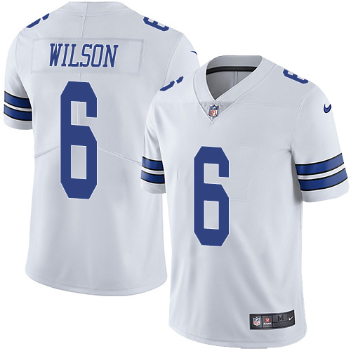 Cowboys #6 Donovan Wilson White Men's Stitched Vapor Untouchable Limited Jersey