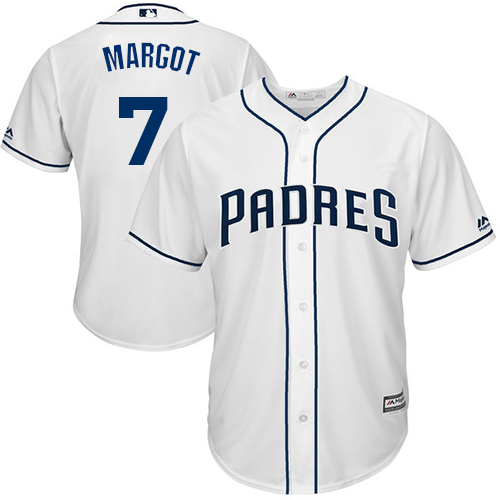 San Diego Padres #7 Manuel Margot White New Cool Base Stitched Jersey Men's