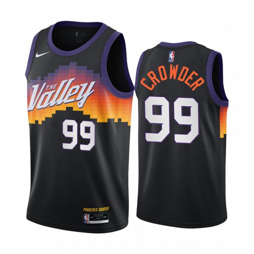 Phoenix Suns #99 Jae Crowder Black Youth Swingman 2020-21 City Edition Jersey Youth