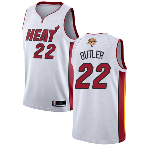 Miami Heat #22 Jimmy Butler White 2023 Finals Patch Swingman Association Edition Jersey