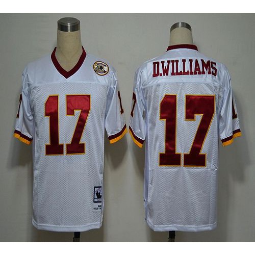 Mitchell and Ness 50TH Washington Commanders #17 Doug Williams White Stitched Jersey Men's