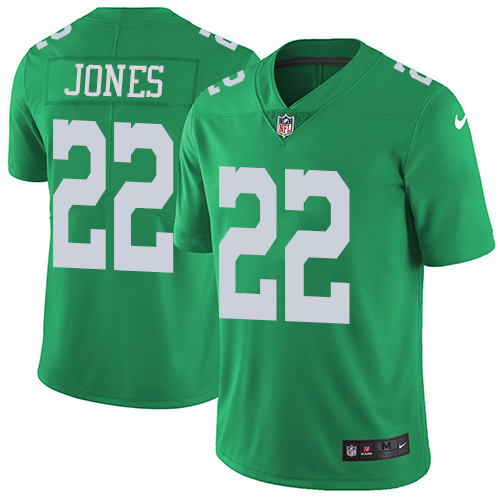 Philadelphia Eagles #22 Sidney Jones Green Youth Stitched Limited Rush Jersey Youth