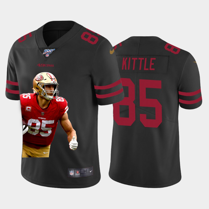 San Francisco 49ers #85 George Kittle Team Hero 3 Vapor Limited 100 Jersey Black