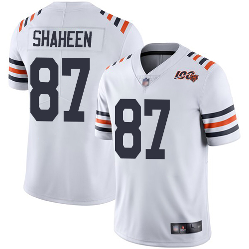 Chicago Bears #87 Adam Shaheen White Alternate Youth Stitched Vapor Untouchable Limited 100th Season Jersey Youth