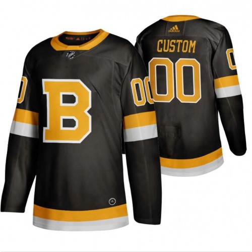 Boston Bruins Custom Black 2019-20 Third Stitched Jersey