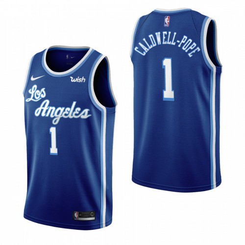 Los Angeles Los Angeles Lakers #1 Kentavious Caldwell-Pope Blue 2019-20 Classic Edition Stitched Jersey Mens
