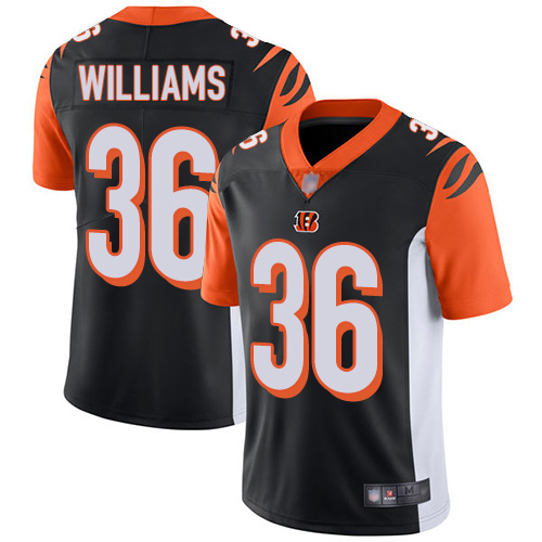 Cincinnati Bengals #36 Shawn Williams Black Team Color Men's Stitched Vapor Untouchable Limited Jersey Men's