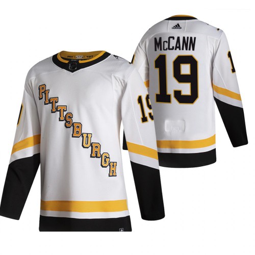 Pittsburgh Pittsburgh Penguins #19 Jared McCann White Men's Adidas 2020-21 Reverse Retro Alternate Jersey Men's