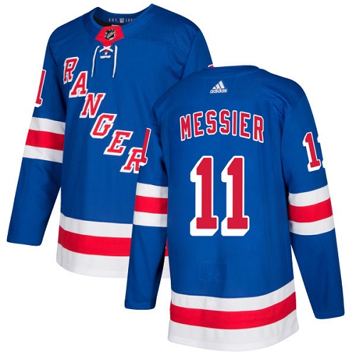Adidas New York Rangers #11 Mark Messier Royal Blue Home Authentic Stitched Youth Jersey Youth