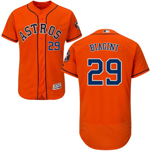 Houston Astros #29 Joe Biagini Orange Flexbase Authentic Collection Stitched Jersey Men's